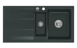 SYSTEMCERAM Einbauspüle Genea 100 Eibe 56 inkl. Excenterbetätigung, für 60 cm Schrankbreite, Einbauspüle Auflage reversibel 50920256