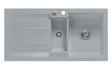SYSTEMCERAM Einbauspüle Genea 100 Titan 78 inkl. Excenterbetätigung, für 60 cm Schrankbreite, Einbauspüle Auflage reversibel 50920278