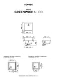 SCHOCK Spüle Flächenbündig Greenwich N-100-FB Cristadur Magma GREN100FBMAG