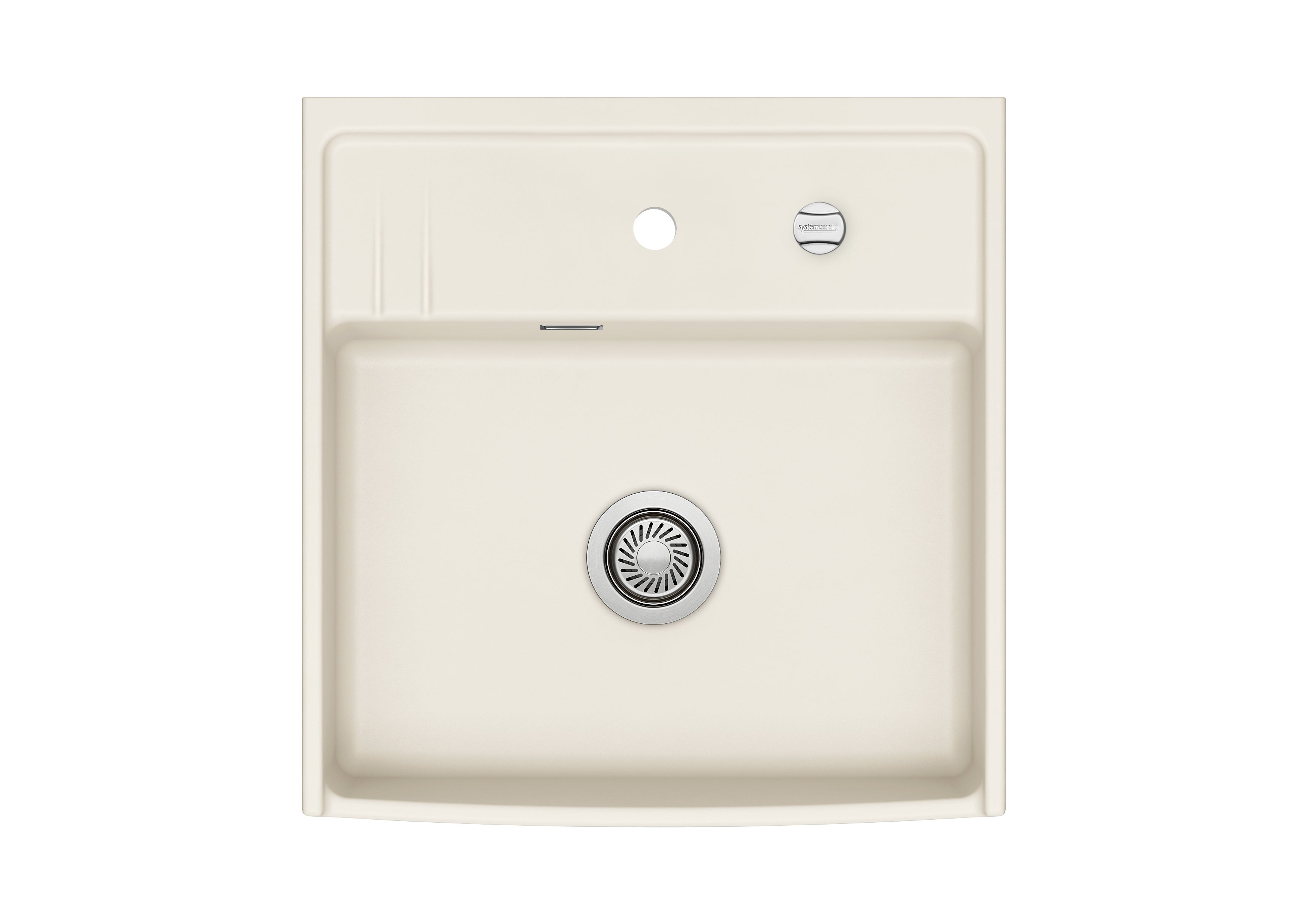 SYSTEMCERAM Einbauspüle Kentro 60 Jasmin 19 inkl. Excenterbetätigung, für 60 cm Schrankbreite, Einbauspüle Auflage keine Beckenlage 59930219