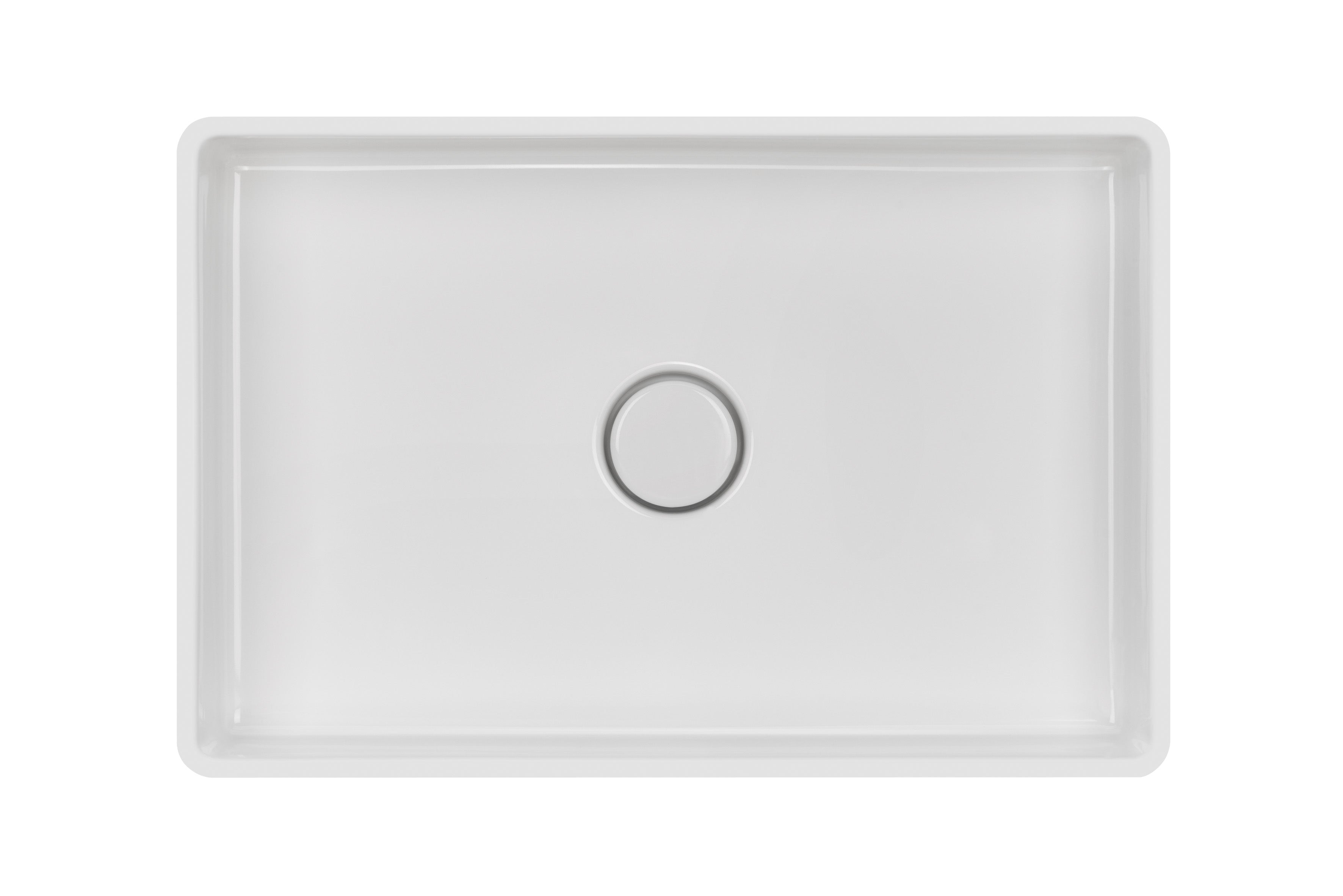 SYSTEMCERAM Einbauspüle Lavara 60 U/g Grönland 12 inkl. Excenterbetätigung, für 80 cm Schrankbreite, mit geschliffener Oberseite, inkl. Ablauf mit keramischer Abdeckung und Geberit Clou- Überlaufsystem, verschließbar Unterbau keine Beckenlage 34210212