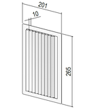 berbel Luftleitgitter 201 x 265 mm Für Inselhauben Edelstahl 2000493