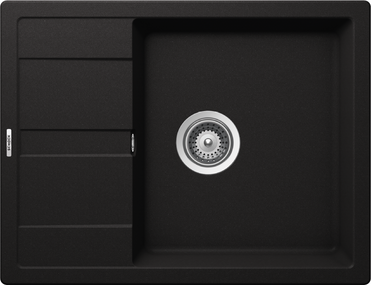SCHOCK Spüle Unterbau Manhattan D-100-U Cristalite Nero MAND100UGNE