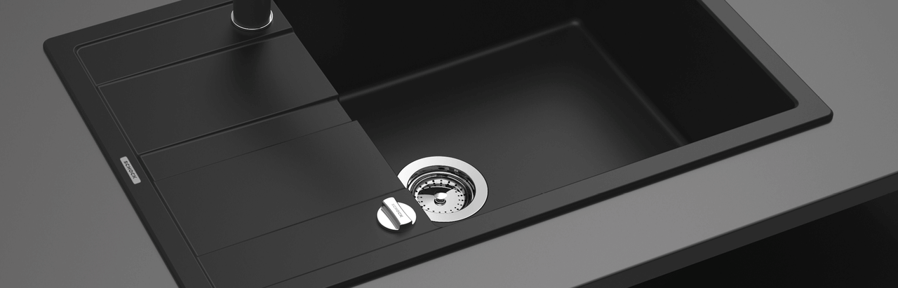 SCHOCK Spüle Auflage Manhattan D-100LS-A Cristalite Nero MAND100LSAGNE
