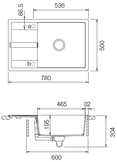 SCHOCK Spüle Auflage Manhattan D-100LS-A Cristalite Nero MAND100LSAGNE
