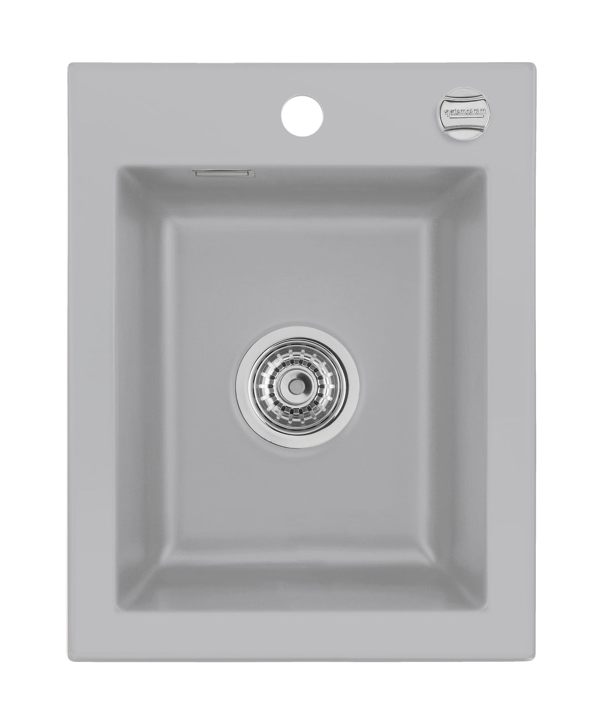 SYSTEMCERAM Einbauspüle Mera 39 Titan 78 inkl. Excenterbetätigung, für 40 cm Schrankbreite, Einbauspüle Auflage keine Beckenlage 50610278