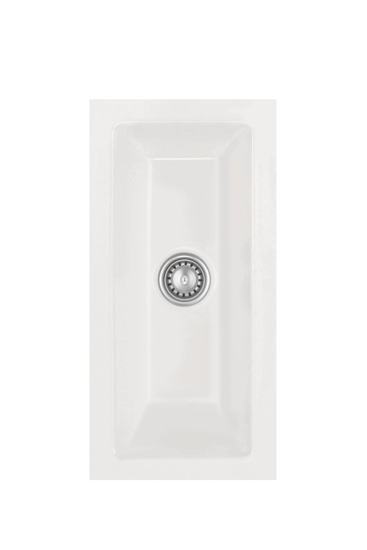 SYSTEMCERAM Einbauspüle Mera 16 U/g Grönland 12 inkl. Handbetätigung, für 30 cm Schrankbreite, Spüle zum Unterbau mit geschliffener Oberseite Unterbau keine Beckenlage 54460112