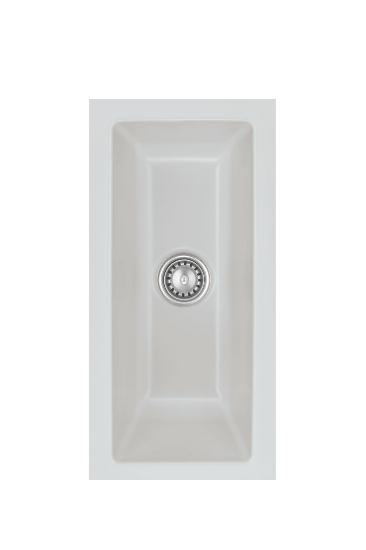 SYSTEMCERAM Einbauspüle Mera 16 U/g Alu 76 inkl. Handbetätigung, für 30 cm Schrankbreite, Spüle zum Unterbau mit geschliffener Oberseite Unterbau keine Beckenlage 54460176