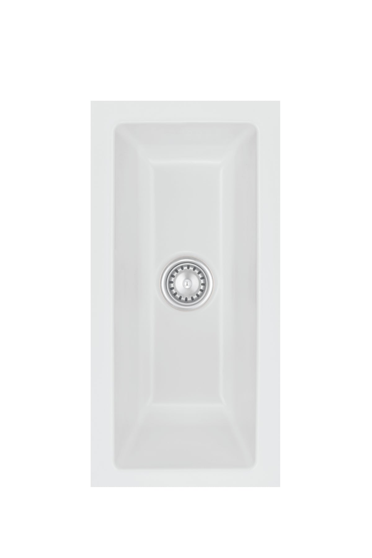 SYSTEMCERAM Einbauspüle Mera 16 U/g Satin 20 inkl. Handbetätigung, für 30 cm Schrankbreite, Spüle zum Unterbau mit geschliffener Oberseite Unterbau keine Beckenlage 54460120