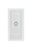 SYSTEMCERAM Einbauspüle Mera 16 U/g Satin 20 inkl. Handbetätigung, für 30 cm Schrankbreite, Spüle zum Unterbau mit geschliffener Oberseite Unterbau keine Beckenlage 54460120