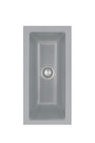 SYSTEMCERAM Einbauspüle Mera 16 U/g Titan 78 inkl. Handbetätigung, für 30 cm Schrankbreite, Spüle zum Unterbau mit geschliffener Oberseite Unterbau keine Beckenlage 54460178