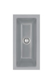 SYSTEMCERAM Einbauspüle Mera 24 F/o Titan 78 inkl. Handbetätigung, für 30 cm Schrankbreite, Spüle zum flächenbündigen Einbau ohne Hahnlochbank, nicht verschließbar, inkl. 4 x Eckradien R 10 Flächenbündig keine Beckenlage 51460178