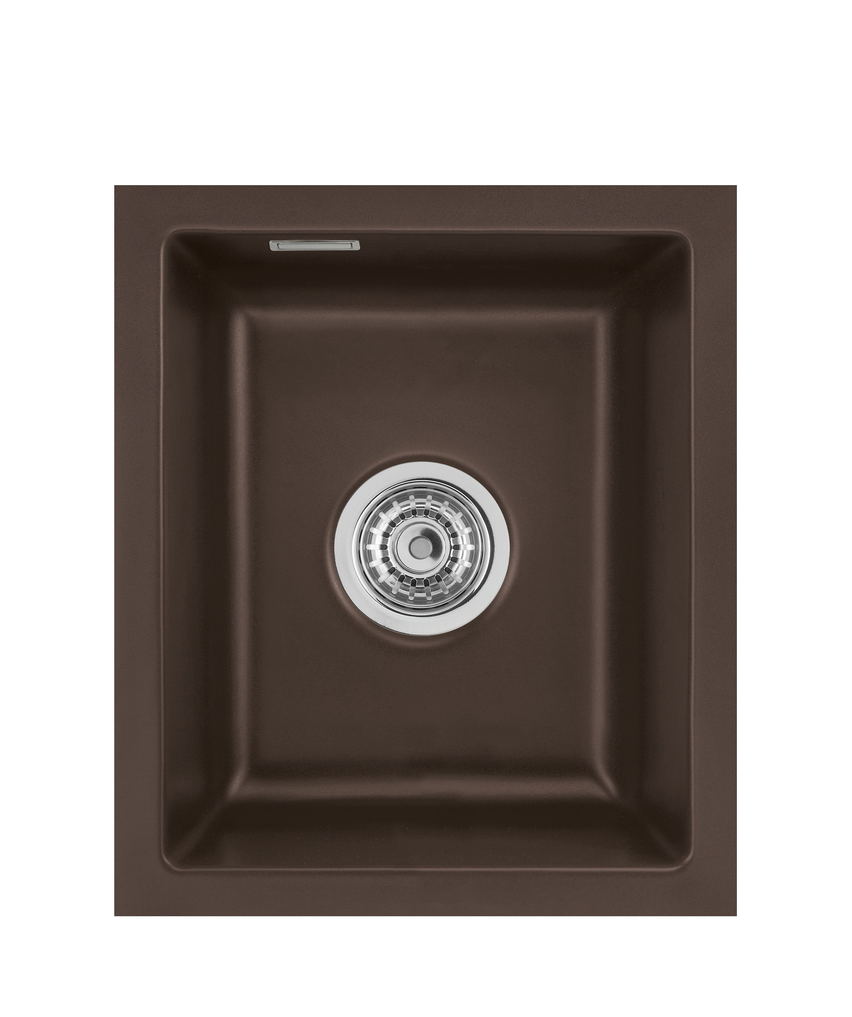 SYSTEMCERAM Einbauspüle Mera 32 U/g Siena 65 inkl. Handbetätigung, für 45 cm Schrankbreite, Spüle zum Unterbau mit geschliffener Oberseite Unterbau keine Beckenlage 54610165