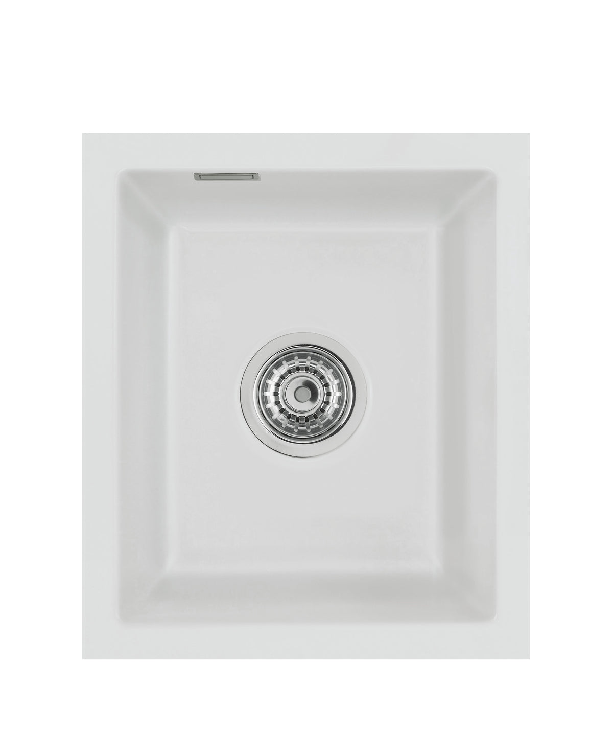 SYSTEMCERAM Einbauspüle Mera 32 U/g Alu 76 inkl. Excenterbetätigung, für 45 cm Schrankbreite, Spüle zum Unterbau mit geschliffener Oberseite Unterbau keine Beckenlage 54610276