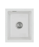 SYSTEMCERAM Einbauspüle Mera 32 U/g Alu 76 inkl. Excenterbetätigung, für 45 cm Schrankbreite, Spüle zum Unterbau mit geschliffener Oberseite Unterbau keine Beckenlage 54610276