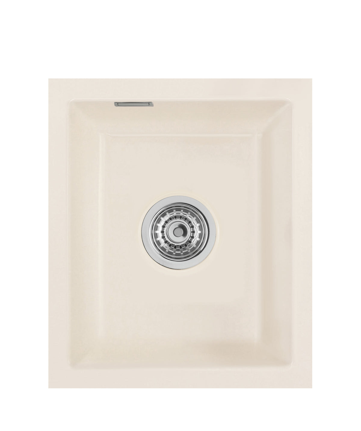 SYSTEMCERAM Einbauspüle Mera 32 U/g Jasmin 19 inkl. Excenterbetätigung, für 45 cm Schrankbreite, Spüle zum Unterbau mit geschliffener Oberseite Unterbau keine Beckenlage 54610219