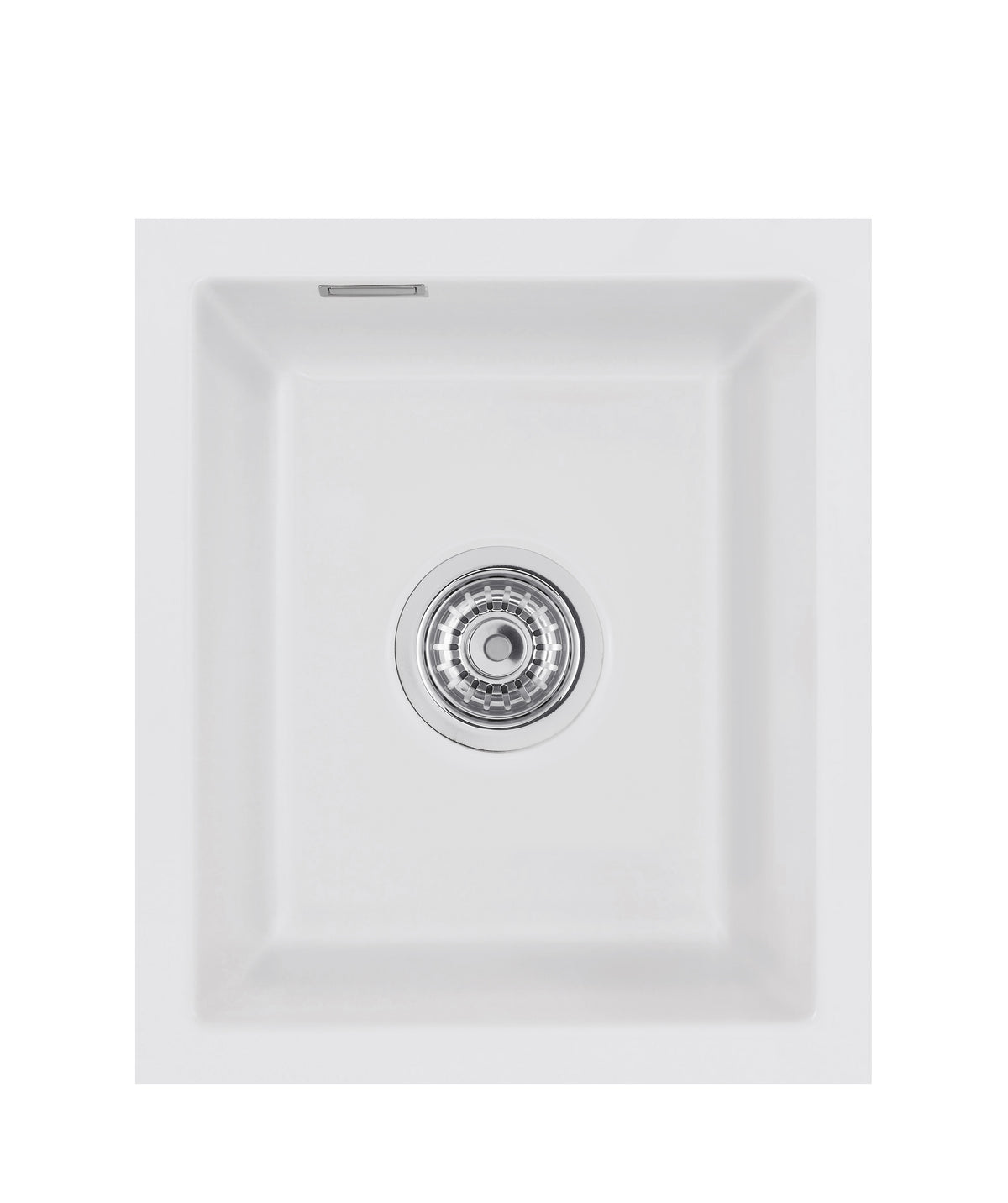 SYSTEMCERAM Einbauspüle Mera 32 U/g Satin 20 inkl. Handbetätigung, für 45 cm Schrankbreite, Spüle zum Unterbau mit geschliffener Oberseite Unterbau keine Beckenlage 54610120