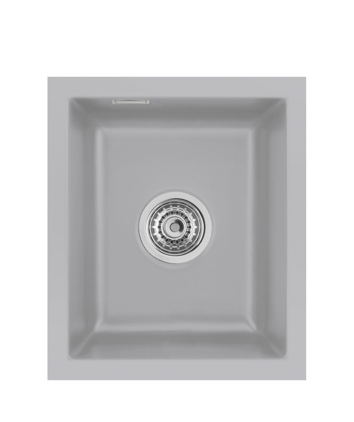 SYSTEMCERAM Einbauspüle Mera 32 U/g Titan 78 inkl. Excenterbetätigung, für 45 cm Schrankbreite, Spüle zum Unterbau mit geschliffener Oberseite Unterbau keine Beckenlage 54610278