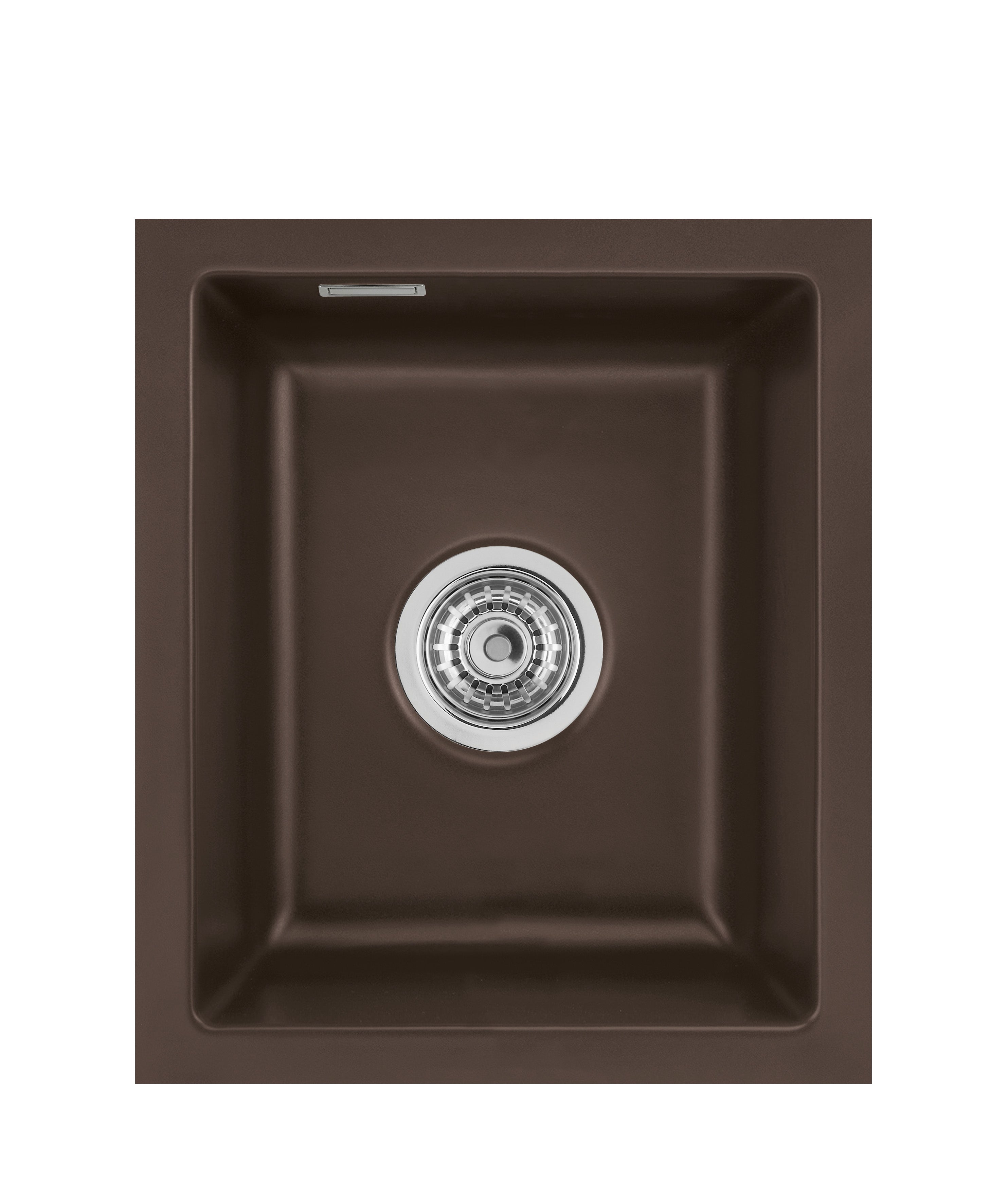 SYSTEMCERAM Einbauspüle Mera 39 F/o Siena 65 inkl. Excenterbetätigung, für 40 cm Schrankbreite, Spüle zum flächenbündigen Einbau ohne Hahnlochbank, inkl. 4 x Eckradien R 10 Flächenbündig keine Beckenlage 51610265