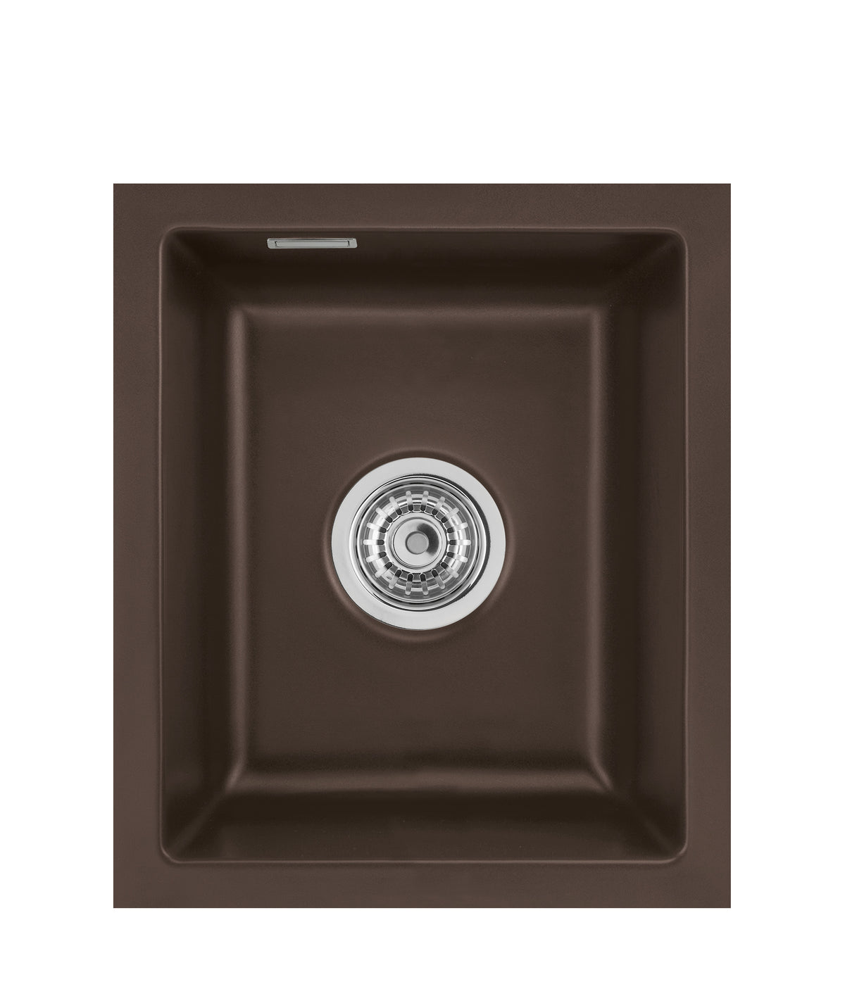 SYSTEMCERAM Einbauspüle Mera 39 F/o Siena 65 inkl. Excenterbetätigung, für 40 cm Schrankbreite, Spüle zum flächenbündigen Einbau ohne Hahnlochbank, inkl. 4 x Eckradien R 10 Flächenbündig keine Beckenlage 51610265