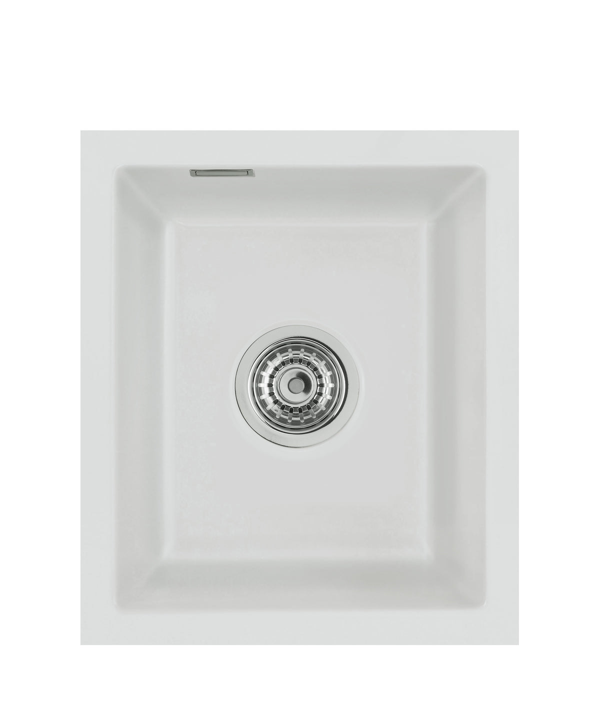 SYSTEMCERAM Einbauspüle Mera 39 F/o Alu 76 inkl. Handbetätigung, für 40 cm Schrankbreite, Spüle zum flächenbündigen Einbau ohne Hahnlochbank, inkl. 4 x Eckradien R 10 Flächenbündig keine Beckenlage 51610176