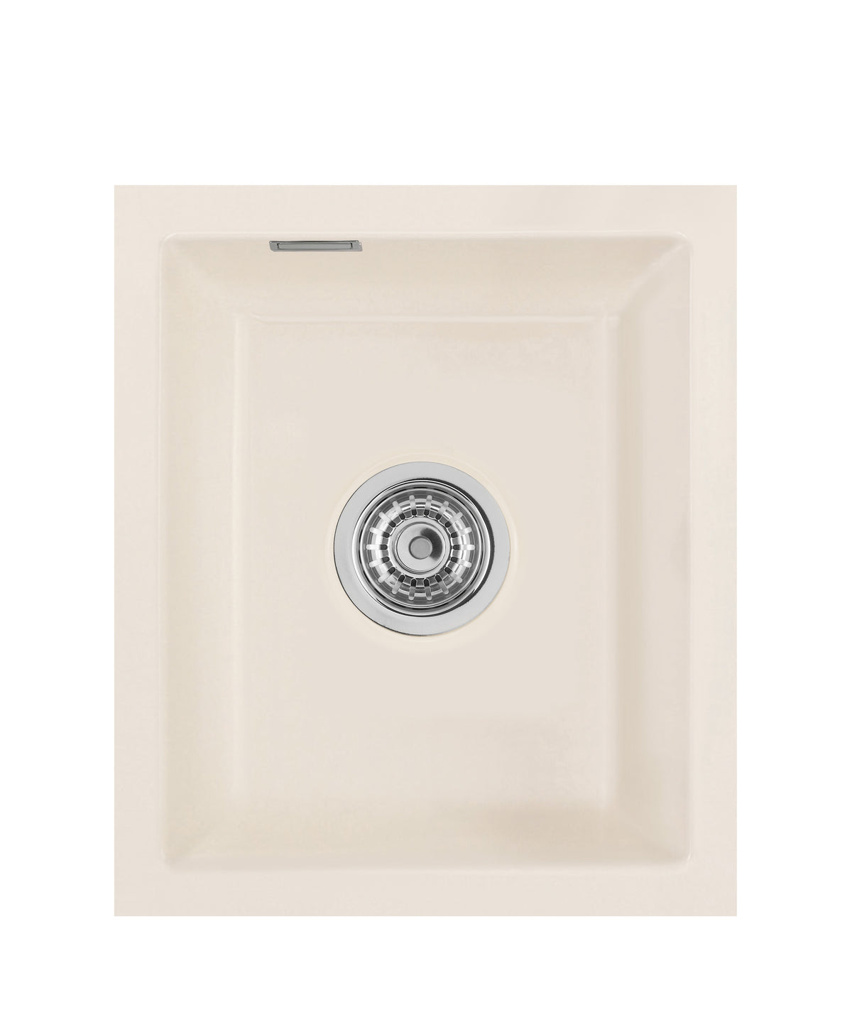 SYSTEMCERAM Einbauspüle Mera 39 F/o Jasmin 19 inkl. Excenterbetätigung, für 40 cm Schrankbreite, Spüle zum flächenbündigen Einbau ohne Hahnlochbank, inkl. 4 x Eckradien R 10 Flächenbündig keine Beckenlage 51610219