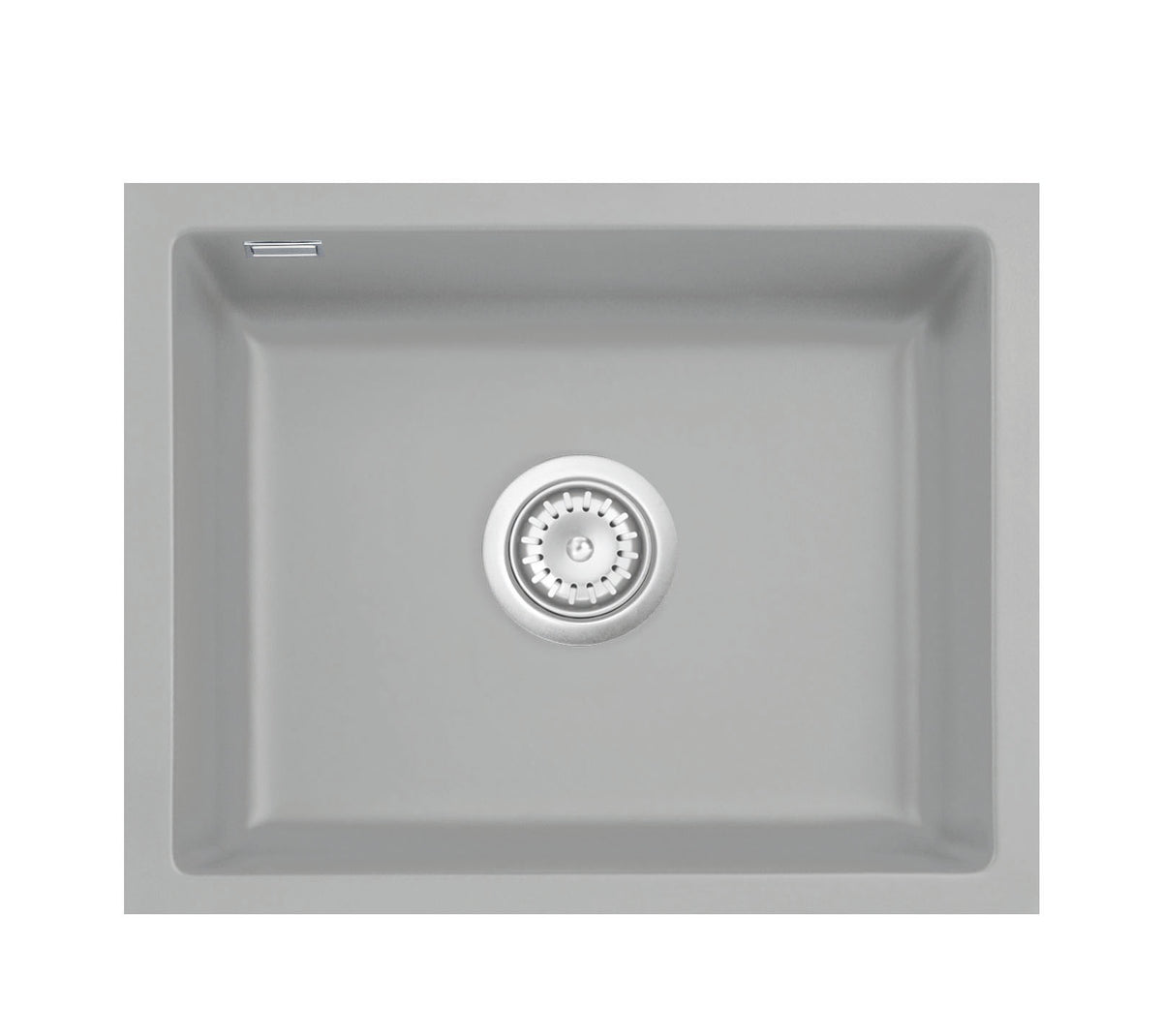 SYSTEMCERAM Einbauspüle Mera 50 U/g Titan 78 inkl. Handbetätigung, für 60 cm Schrankbreite, Spüle zum Unterbau mit geschliffener Oberseite Unterbau keine Beckenlage 54570178