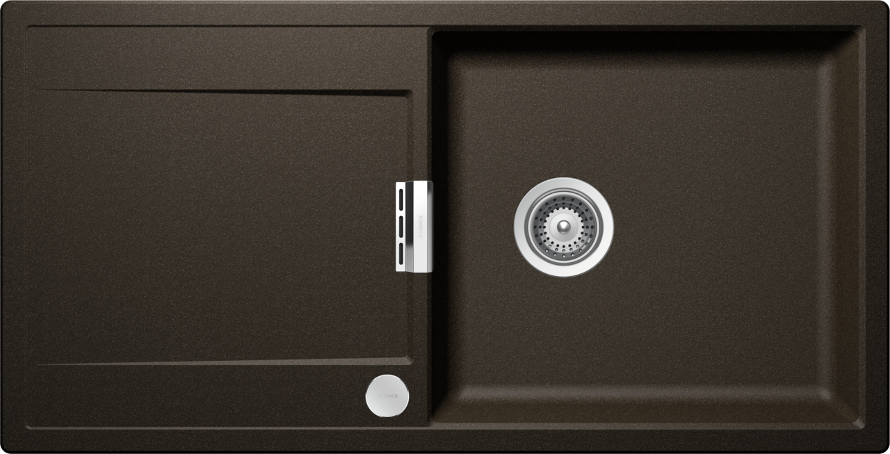 SCHOCK Spüle Flächenbündig Mono D-100L-FB Cristadur Bronze MOND100LFBBRO