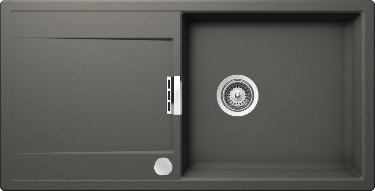 SCHOCK Spüle Auflage Mono D-100L-A Cristadur Silverstone MOND100LASIL