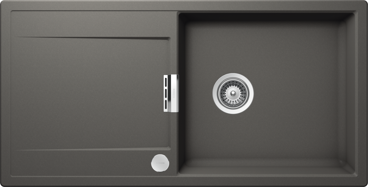 SCHOCK Spüle Unterbau Mono D-100L-U Cristadur Silverstone MOND100LUSIL