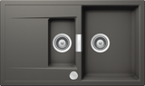 SCHOCK Spüle Flächenbündig Mono D-150-FB Cristadur Silverstone MOND150FBSIL