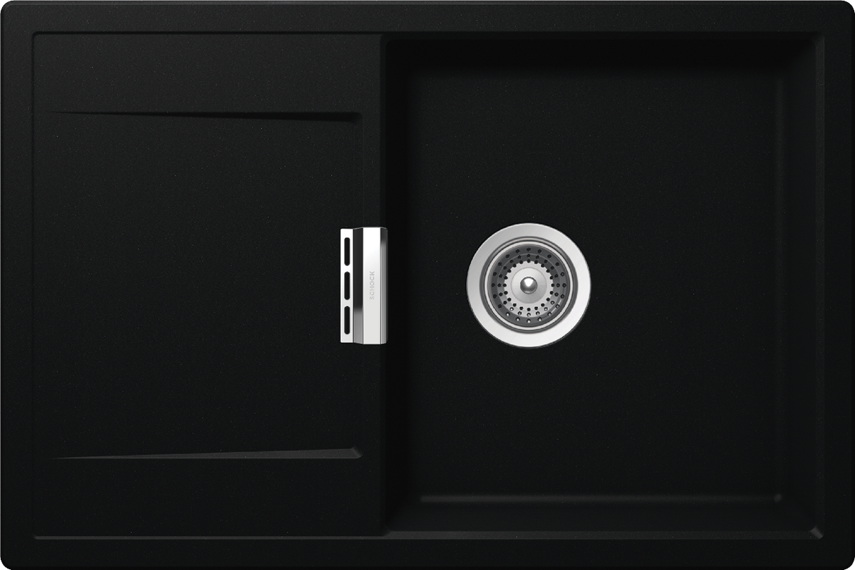 SCHOCK Spüle Auflage - Set mit Armatur und Sichtteilen Mono D-100-A Cristadur Puro MONODAKETOEDM