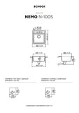 SCHOCK Spüle Unterbau Nemo N-100S-U Cristalite Onyx NEMN100SUGON