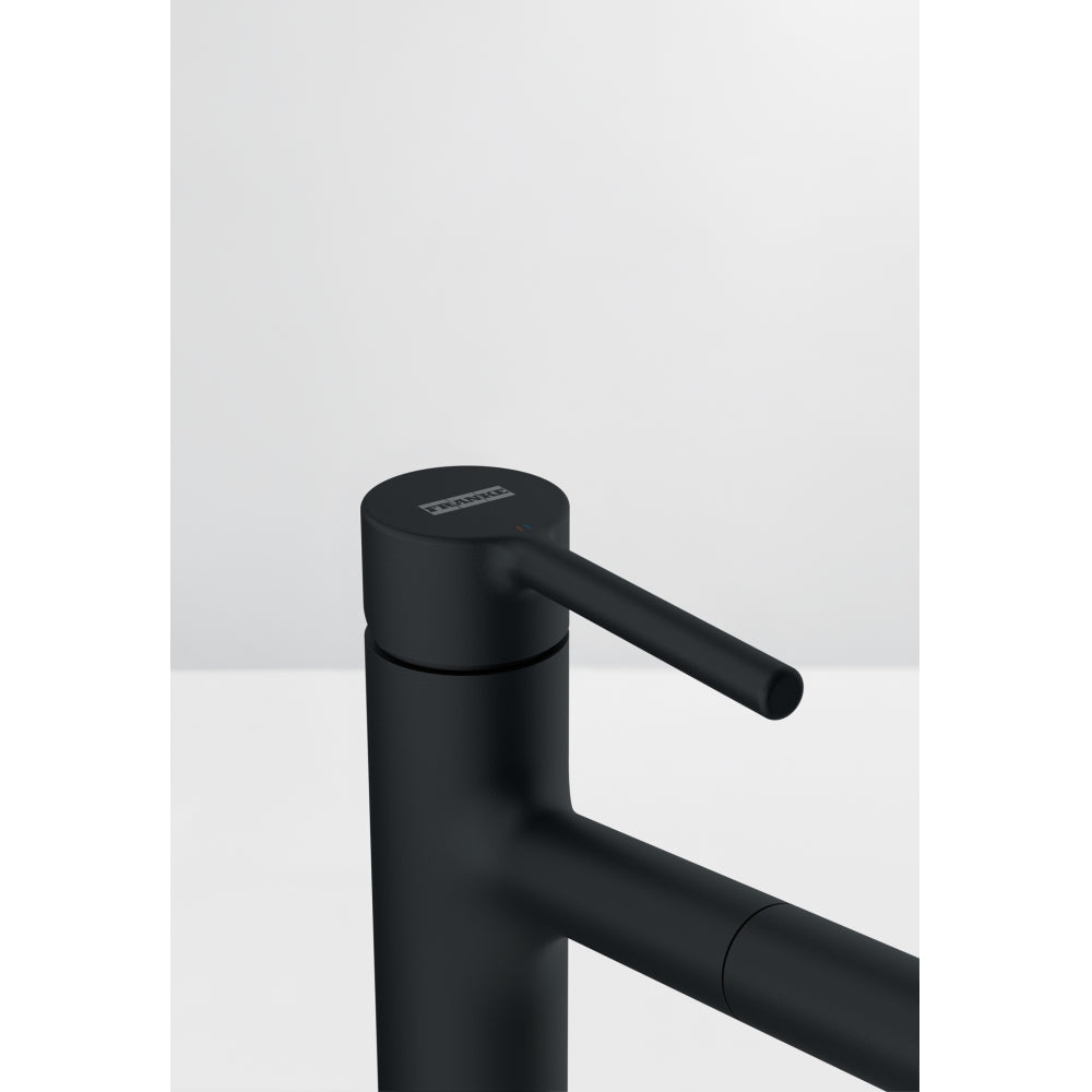 FRANKE Centro Zugauslauf Black matt Obenbedienung 115.0621.592
