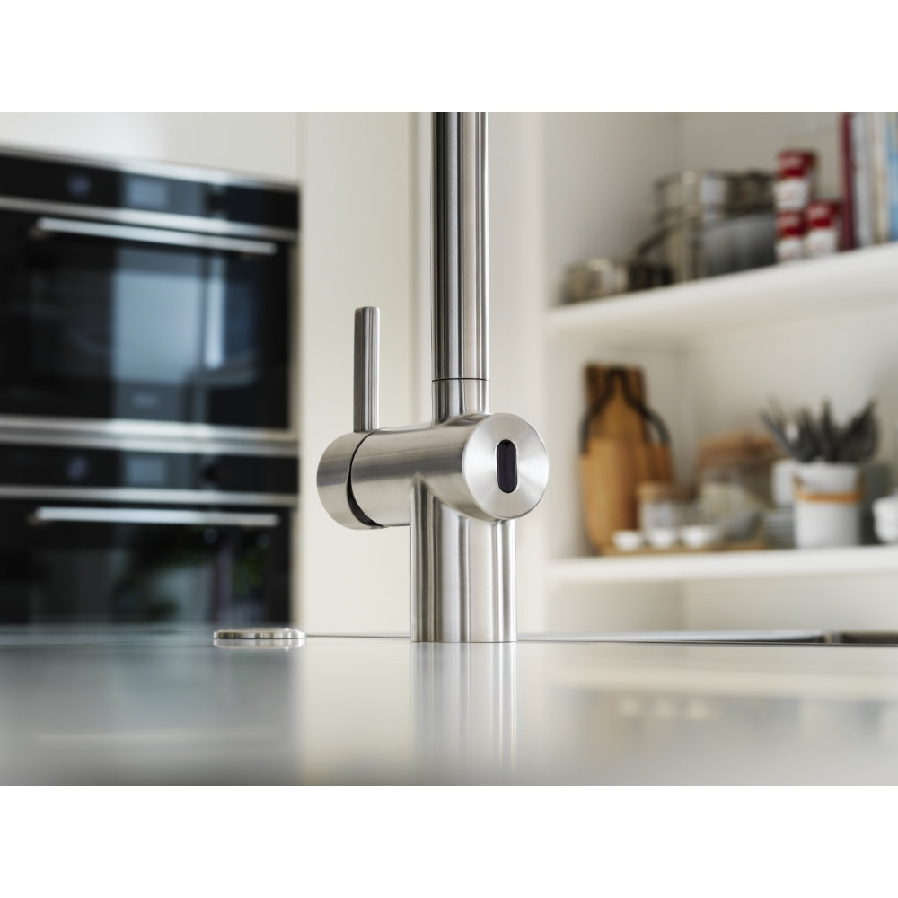 FRANKE Atlas Neo Sensor L Zugauslauf Edelstahl Seitenbedienung 115.0625.523