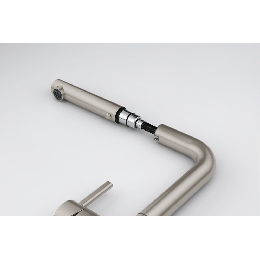 FRANKE Active Twist L Auszugsbrause Edelstahl-Optik Seitenbedien. 115.0653.505