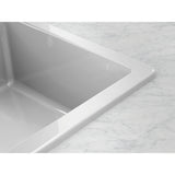 FRANKE Spüle MYK 611-100A l Glacier glänzend Tropfteil links 124.0747.155