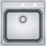 FRANKE Edelstahlbecken BCX 610-51 Edelstahl Drehknopf  101.0623.960