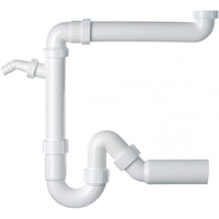 FRANKE Siphon 1 1/2 Zoll weiß, 1m Kunststoff 112.0006.412