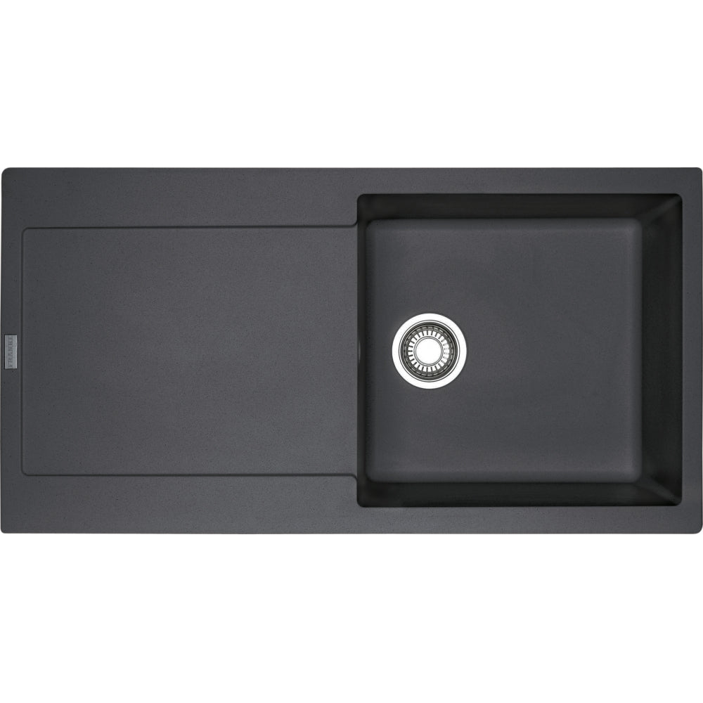 FRANKE Fragranitespüle MRG 611-97 Onyx Druckknopf Edelstahl 114.0477.353