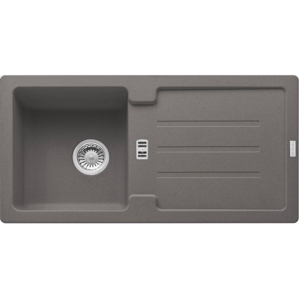 FRANKE Fragranitespüle STG 614-86 Steingrau Drehknopf  114.0259.826