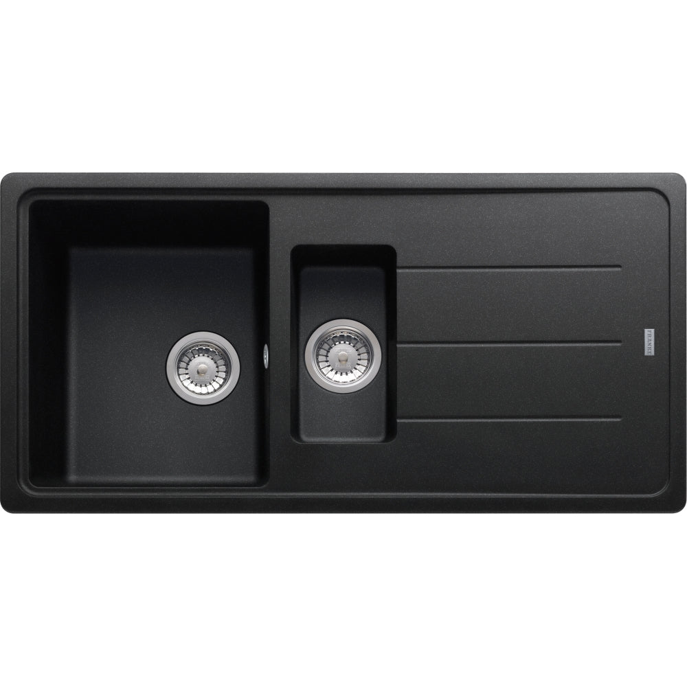 FRANKE Fragranitespüle BFG 651-97 Onyx Drehknopf  114.0256.625