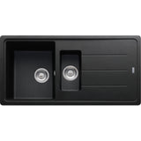 FRANKE Fragranitespüle BFG 651-97 Onyx Drehknopf  114.0256.625
