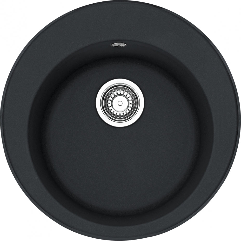 FRANKE Fragranitebecken ROG 610-41 Onyx Drehknopf  114.0199.717