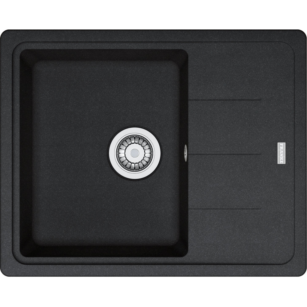 FRANKE Fragranitespüle BFG 611-62 Onyx Drehknopf  114.0301.331