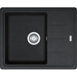 FRANKE Fragranitespüle BFG 611-62 Onyx Drehknopf  114.0301.331
