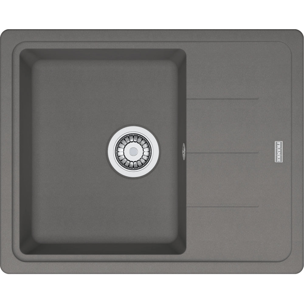 FRANKE Fragranitespüle BFG 611-62 Steingrau Drehknopf  114.0301.333