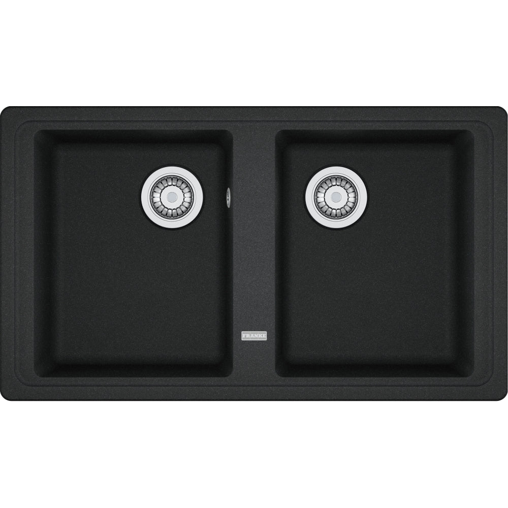 FRANKE Fragranitebecken BFG 620-34-34 Onyx Drehknopf  114.0301.373