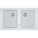 FRANKE Fragranitebecken BFG 620-34-34 Glacier Drehknopf  114.0302.016