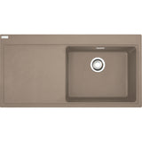 FRANKE Fragranitespüle MTG 611 Cashmere Druckknopf Edelstahl 114.0477.041